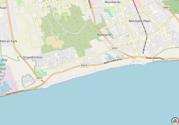 Map location of Strandfontein